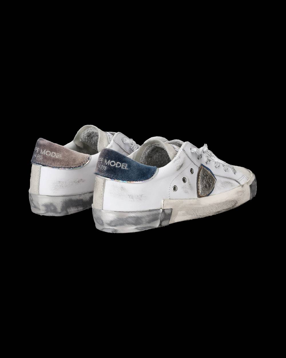 Philippe Model Sneaker basse Paris donna - bianco e argento Saldi Di Fabbrica