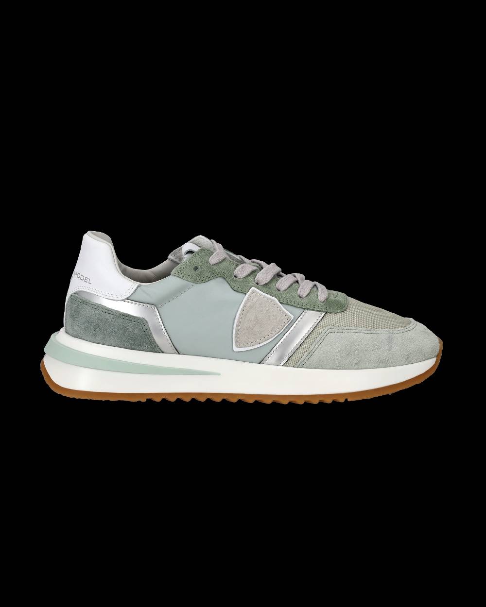Philippe Model Sneakers Tropez 2.1 da Donna Verdi in Tessuto Tecnico In Saldo