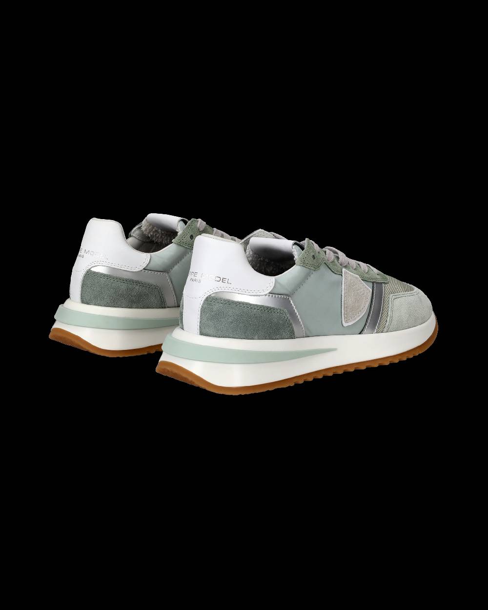 Philippe Model Sneakers Tropez 2.1 da Donna Verdi in Tessuto Tecnico In Saldo