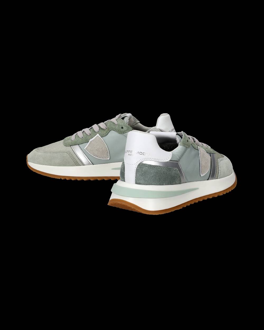 Philippe Model Sneakers Tropez 2.1 da Donna Verdi in Tessuto Tecnico In Saldo