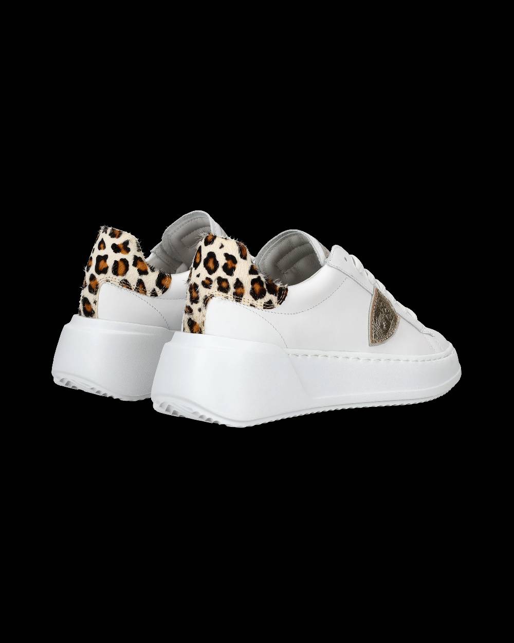 Philippe Model Sneaker bassa Tres Temple donna - bianco e animalier Moda