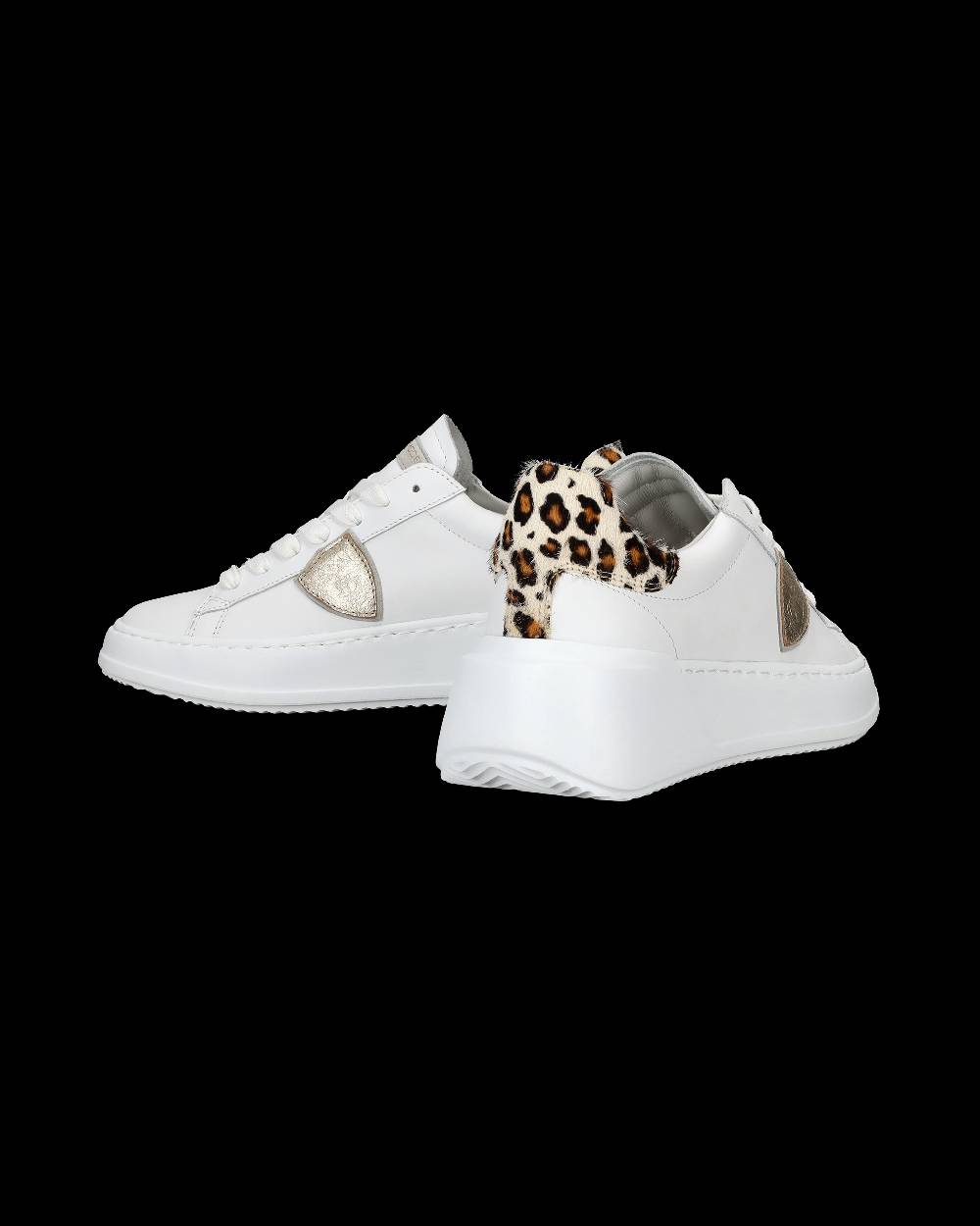 Philippe Model Sneaker bassa Tres Temple donna - bianco e animalier Moda