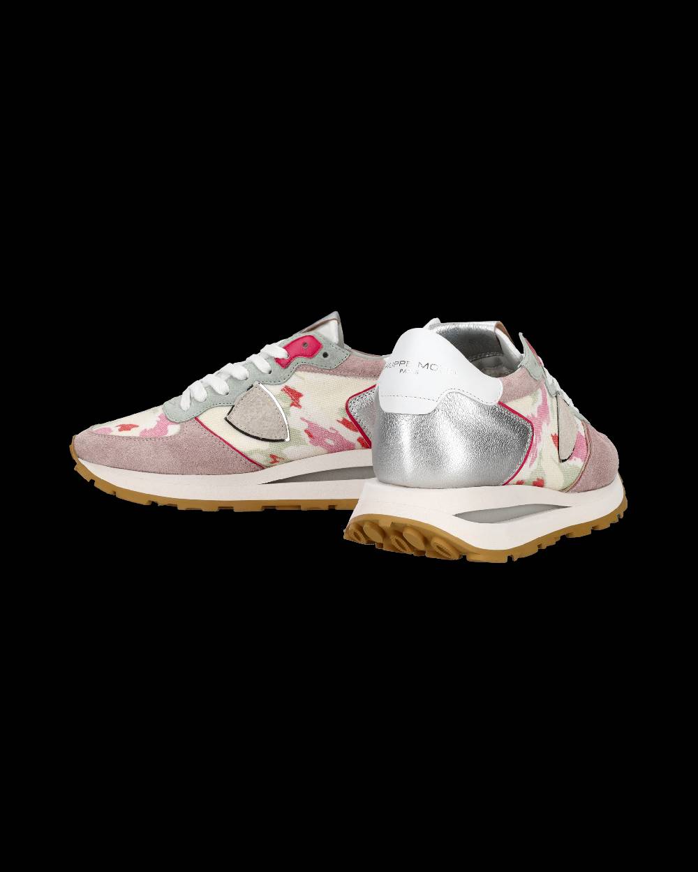 Philippe Model Sneaker basse Tropez Haute donna - bianco e rosa Comprare a buon mercato