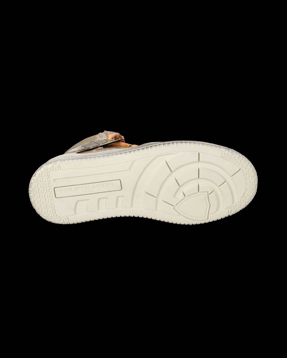 Philippe Model Sneakers Alte La Grande da Donna Platinium in Pelle Metal Grande vendita