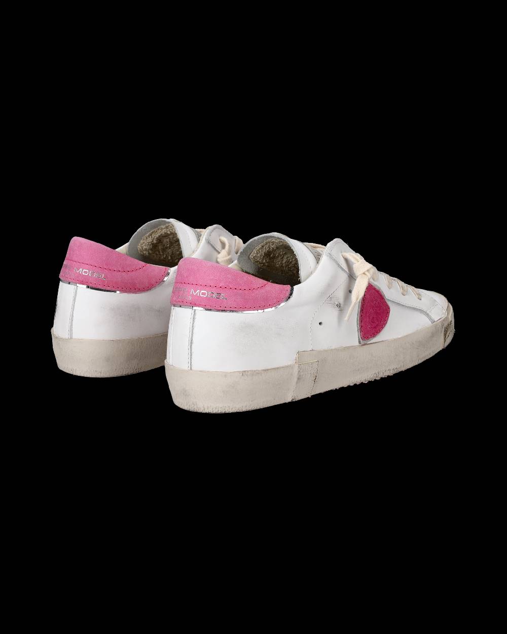 Philippe Model Sneaker basse Paris donna - bianco e fucsia Flash Sale