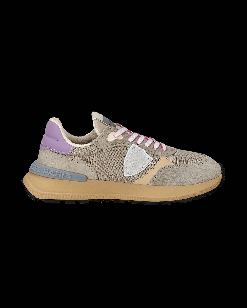 Philippe Model Sneakers Antibes da Donna Beige in Tessuto Tecnico Offerta esclusiva