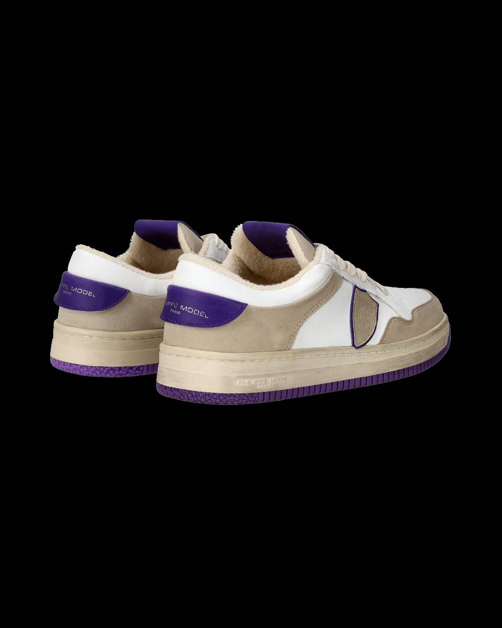 Philippe Model Sneakers Lyon da Donna Bianche e Viola in Pelle Riciclata Vendite stagionali