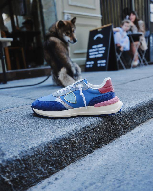 Philippe Model Sneaker running basse Antibes donna - blu denim Black Friday