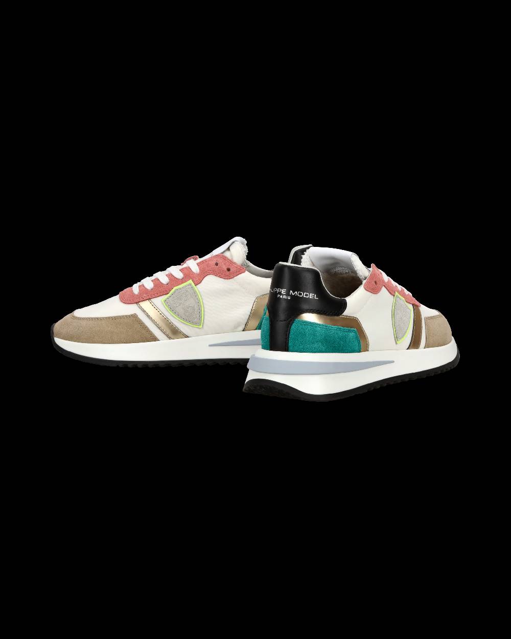 Philippe Model Sneaker casual Tropez 2.1 da donna in nylon e pelle - Bianco e multicolor Enormi risparmi