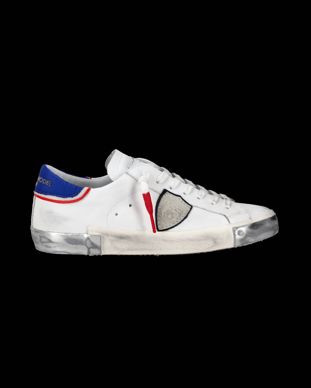 Philippe Model Sneaker basse Prsx uomo - bianco, blu e rosso Fino al 50% di sconto