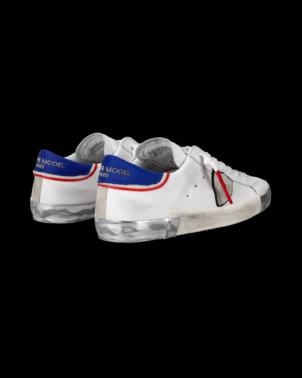 Philippe Model Sneaker basse Prsx uomo - bianco, blu e rosso Fino al 50% di sconto