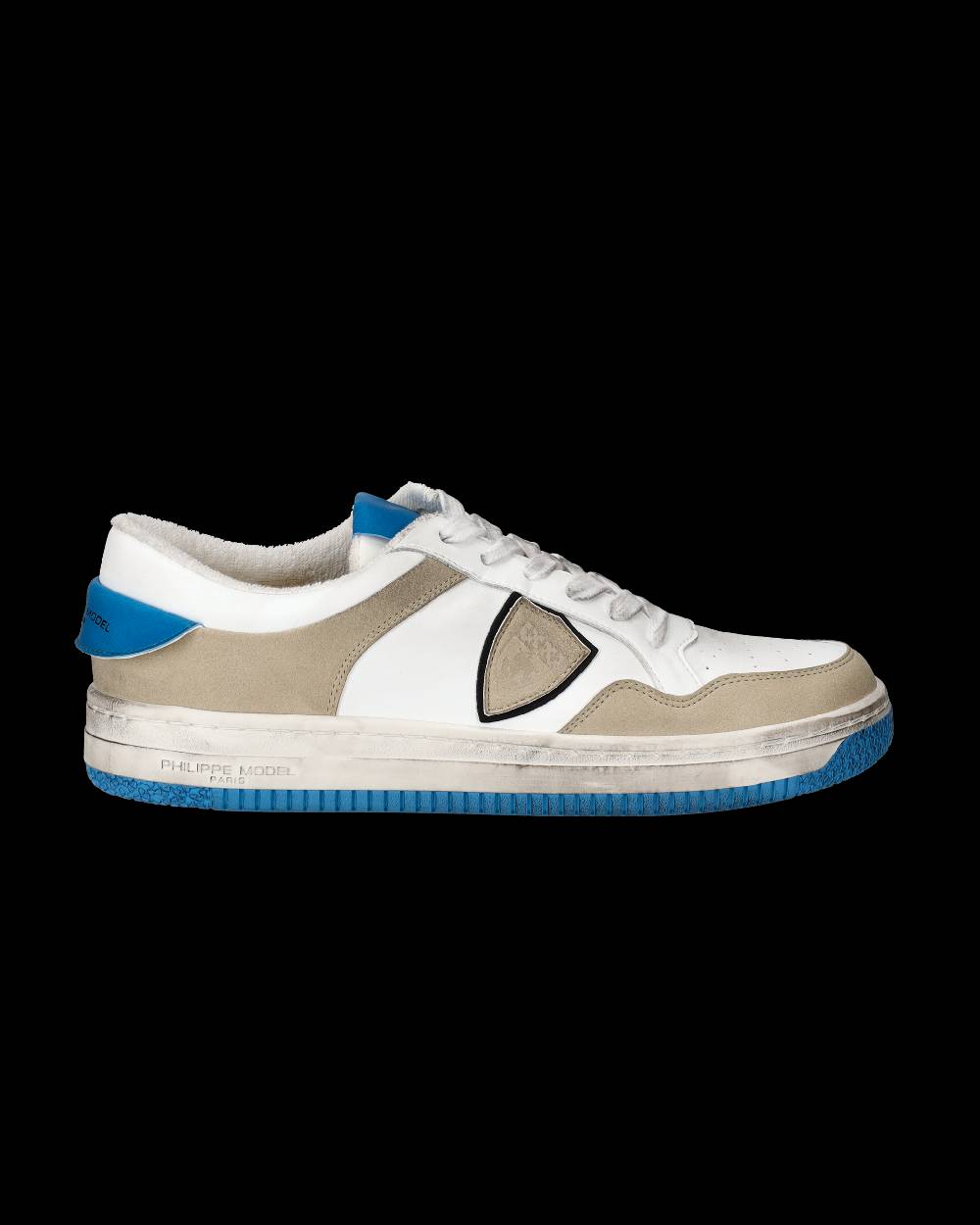 Philippe Model Sneakers Lyon da Uomo Bianche e Blu in Pelle Riciclata Only for today