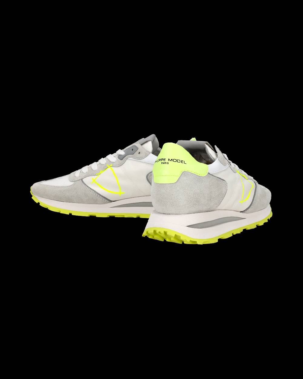 Philippe Model Sneaker basse Tropez Haute uomo - bianco e giallo In vendita