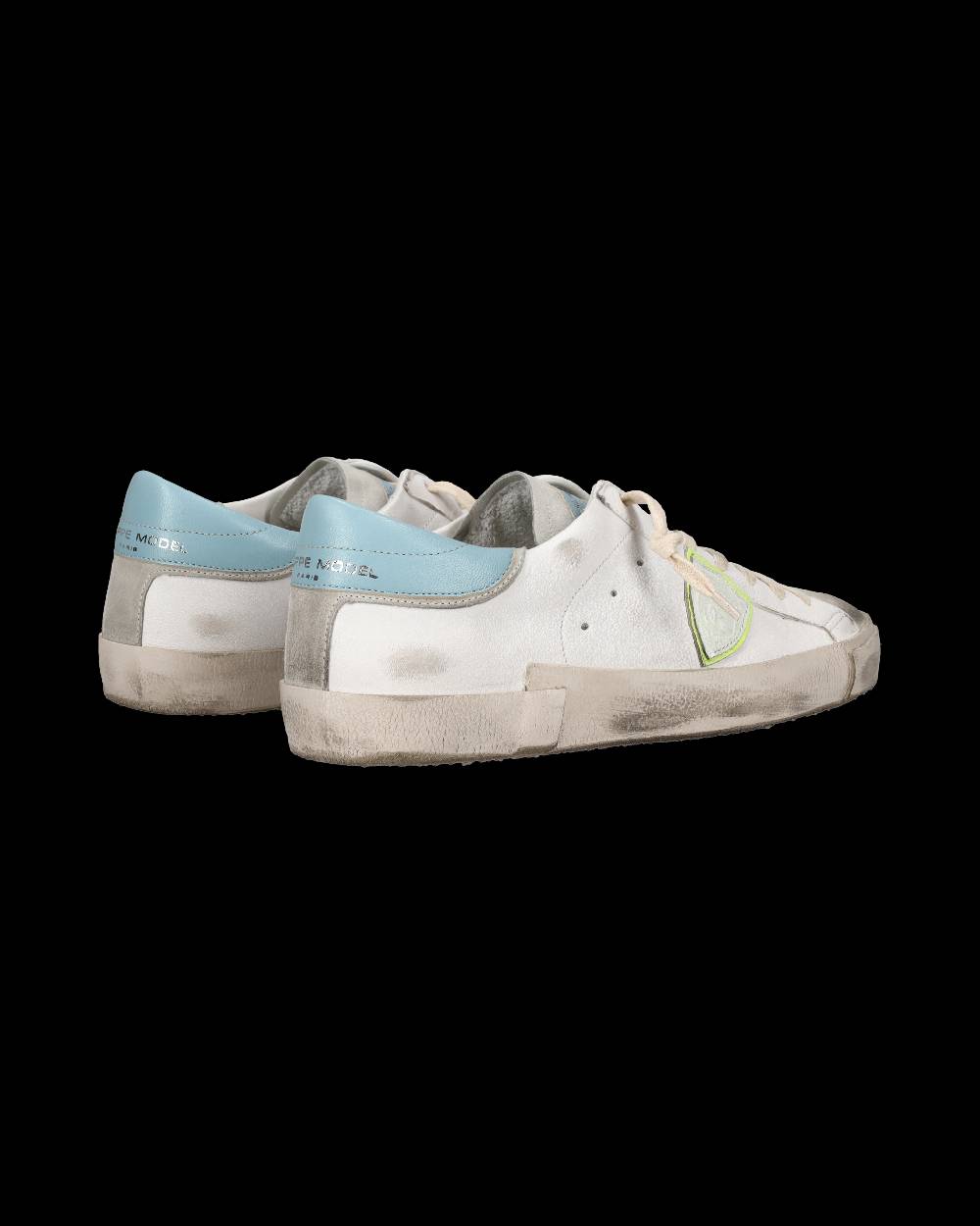Philippe Model Sneaker basse Prsx uomo - bianco, grigio e azzurro In Linea