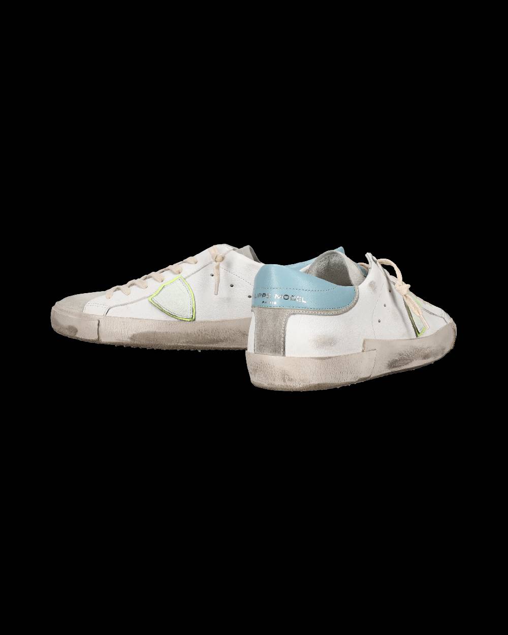 Philippe Model Sneaker basse Prsx uomo - bianco, grigio e azzurro In Linea