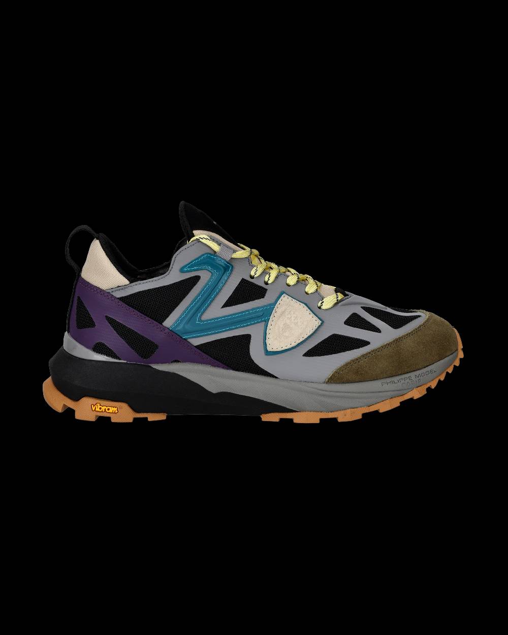 Philippe Model Sneaker basse Rocx uomo - grigio e petrolio Spedizione Gratuita
