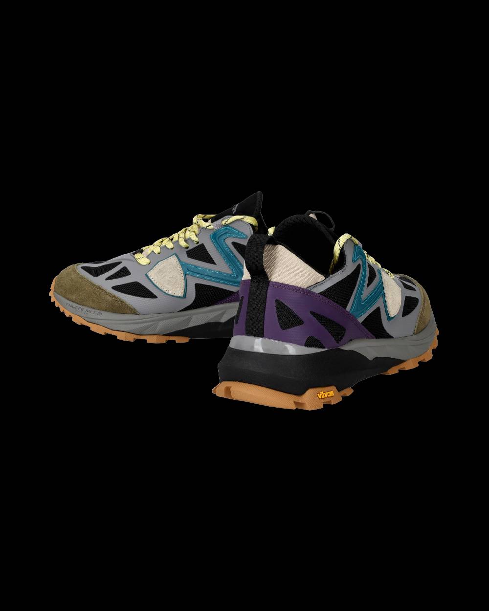 Philippe Model Sneaker basse Rocx uomo - grigio e petrolio Spedizione Gratuita