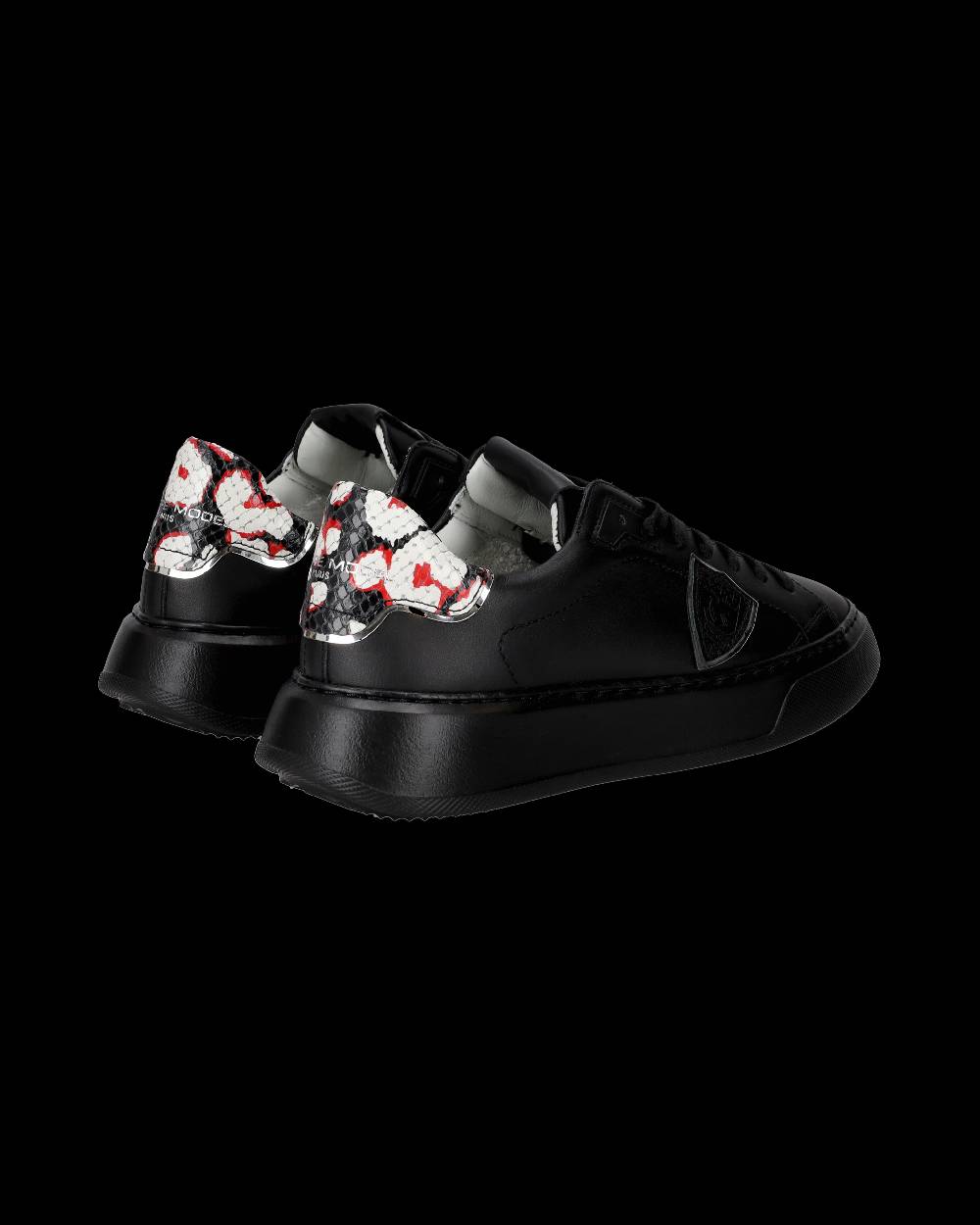 Philippe Model Sneakers Temple Nere Donna in Pelle Con Acquista Ora