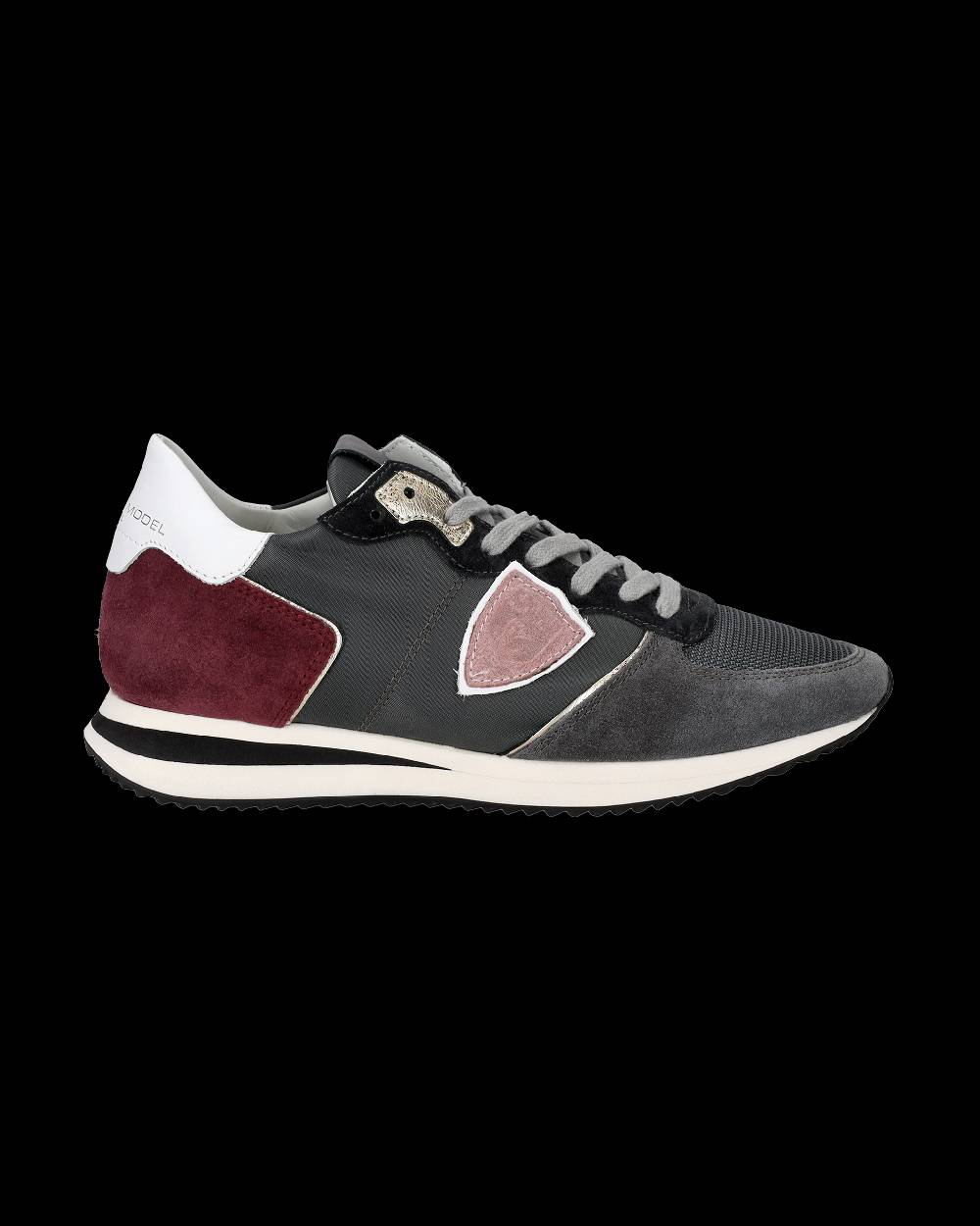 Philippe Model Sneakers Trpx Donna Nere in Tessuto Tecnico Consegna Veloce