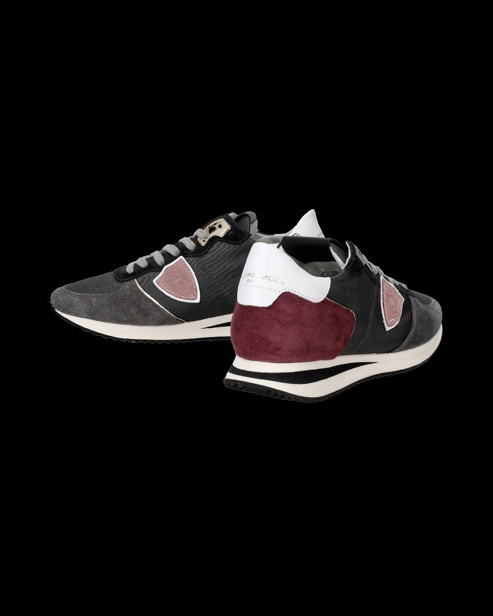 Philippe Model Sneakers Trpx Donna Nere in Tessuto Tecnico Consegna Veloce
