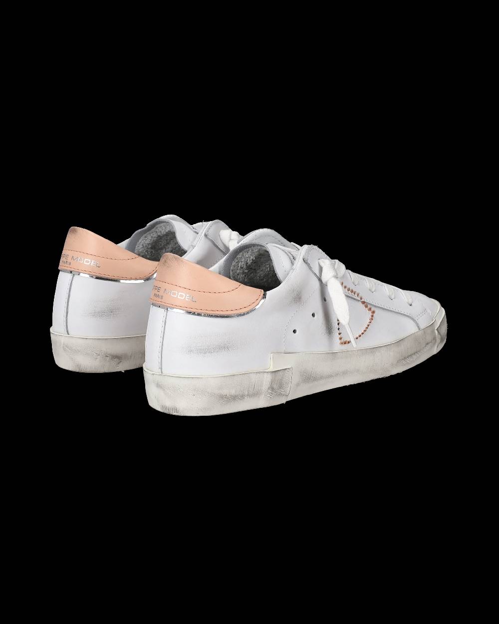 Philippe Model Sneakers Prsx da Donna Bianche in Pelle in Pelle Sconto