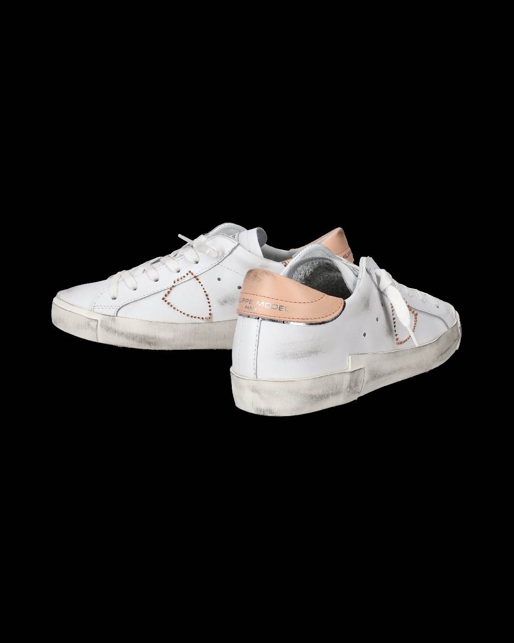 Philippe Model Sneakers Prsx da Donna Bianche in Pelle in Pelle Sconto