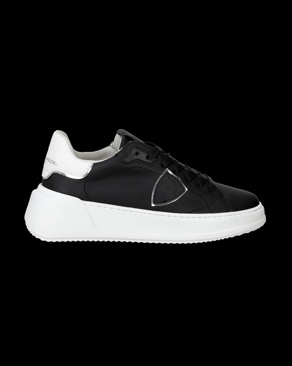 Philippe Model Sneaker basse Tres Temple donna - nero e bianco Saldi