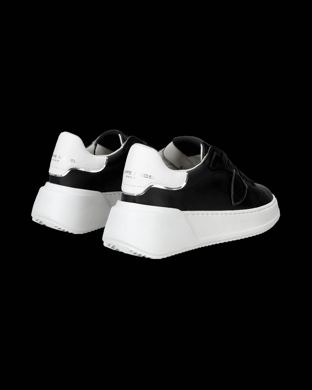 Philippe Model Sneaker basse Tres Temple donna - nero e bianco Saldi