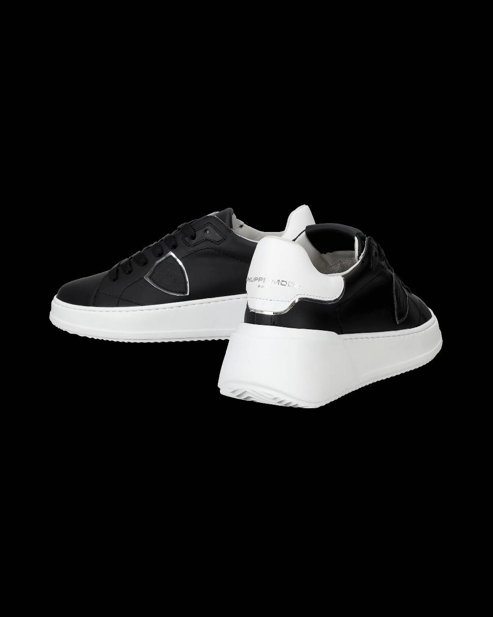 Philippe Model Sneaker basse Tres Temple donna - nero e bianco Saldi