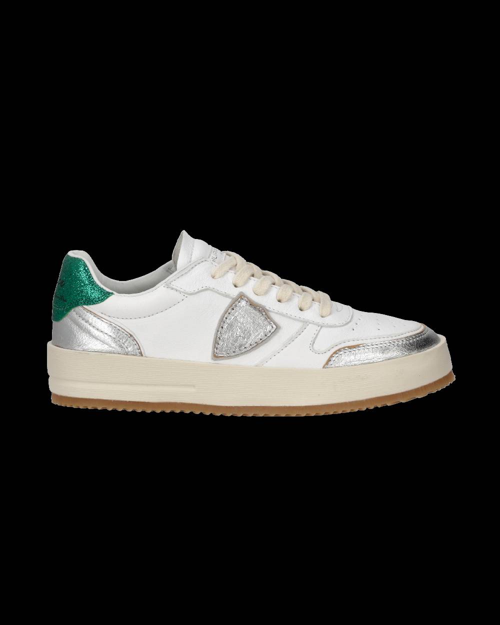 Philippe Model Sneakers Nice Donna Bianche/Argento Vendita Economica