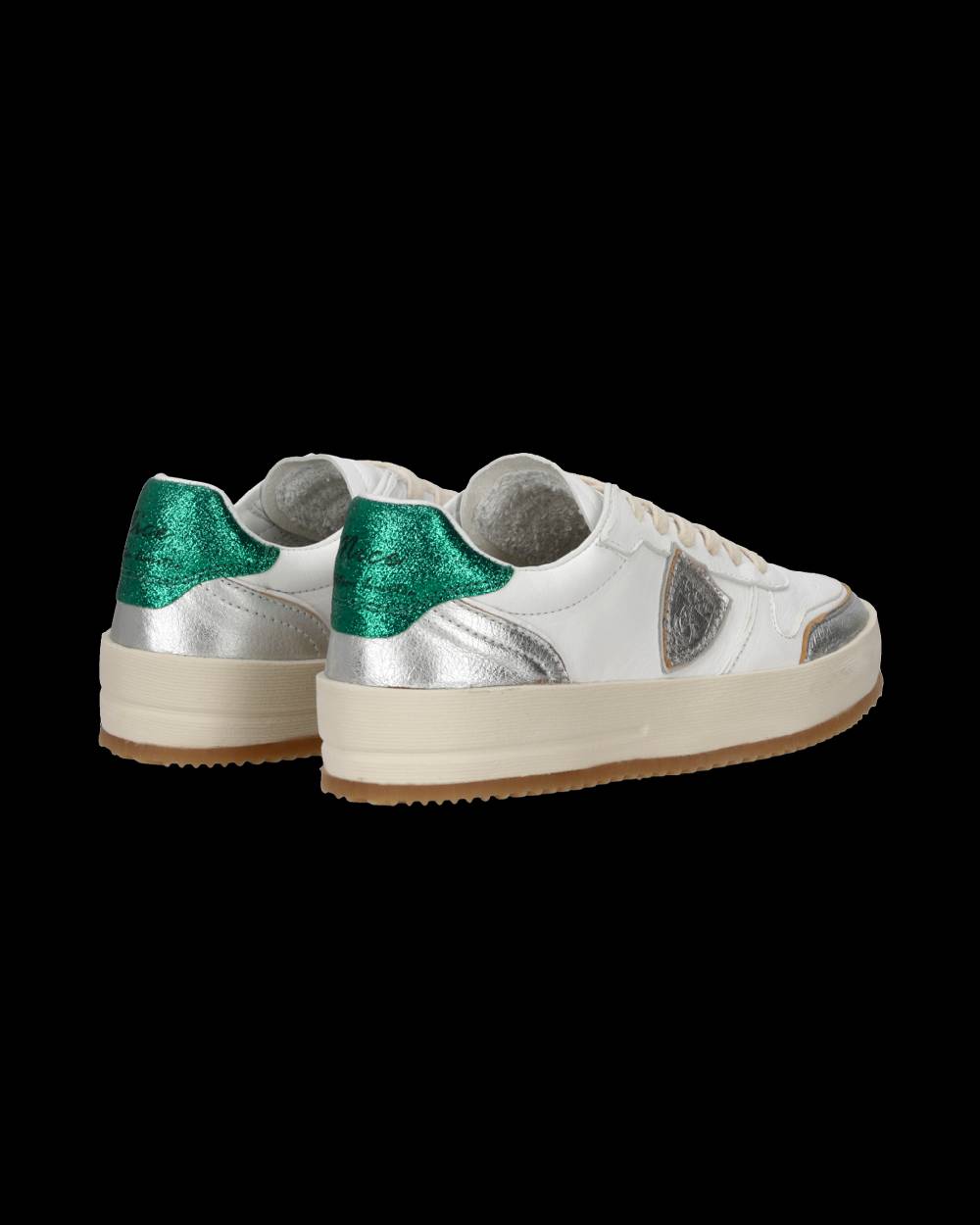 Philippe Model Sneakers Nice Donna Bianche/Argento Vendita Economica