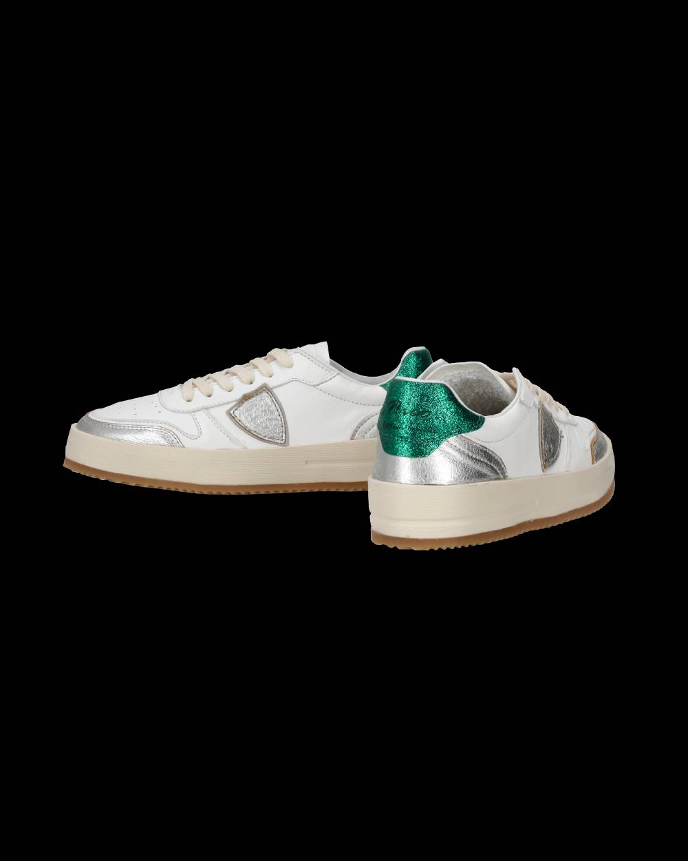 Philippe Model Sneakers Nice Donna Bianche/Argento Vendita Economica