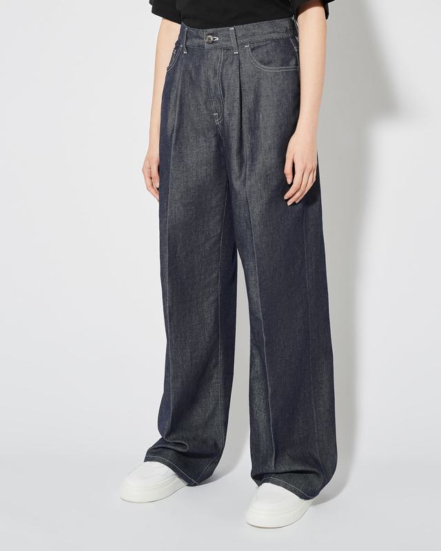 Philippe Model Jeans Charlotte da Donna Blu in Denim Nuova