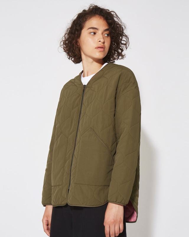 Philippe Model Piumino Grace da Donna Verde militare in Tessuto Tecnico Fornitura limitata