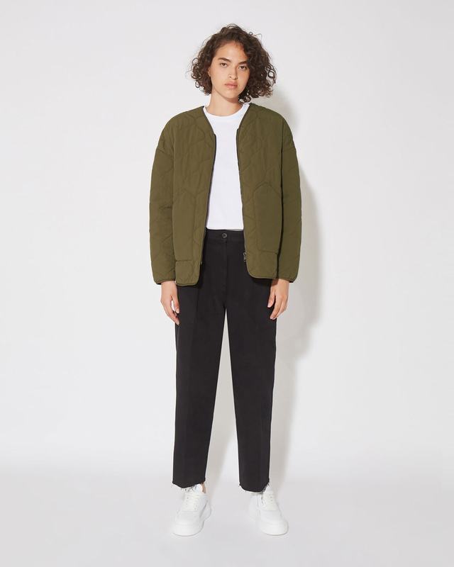 Philippe Model Piumino Grace da Donna Verde militare in Tessuto Tecnico Fornitura limitata
