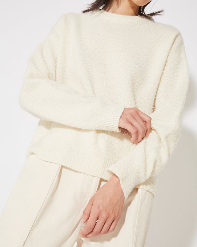 Philippe Model Felpa Renee da Donna Crema in Lana Vendite stagionali