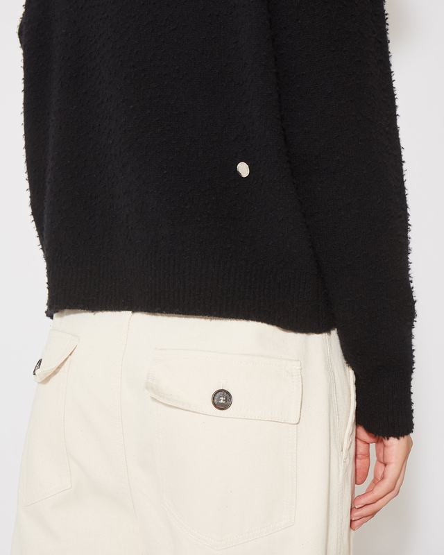 Philippe Model Felpa Renee da Donna Nera in Lana Cyber Monday