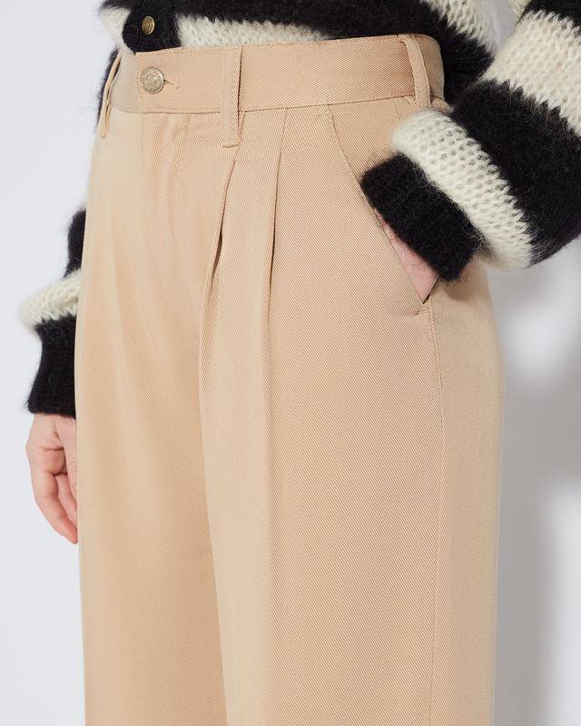 Philippe Model Pantaloni chino Colette da Donna Marroni in Cotone Offerta Giorno del Papà