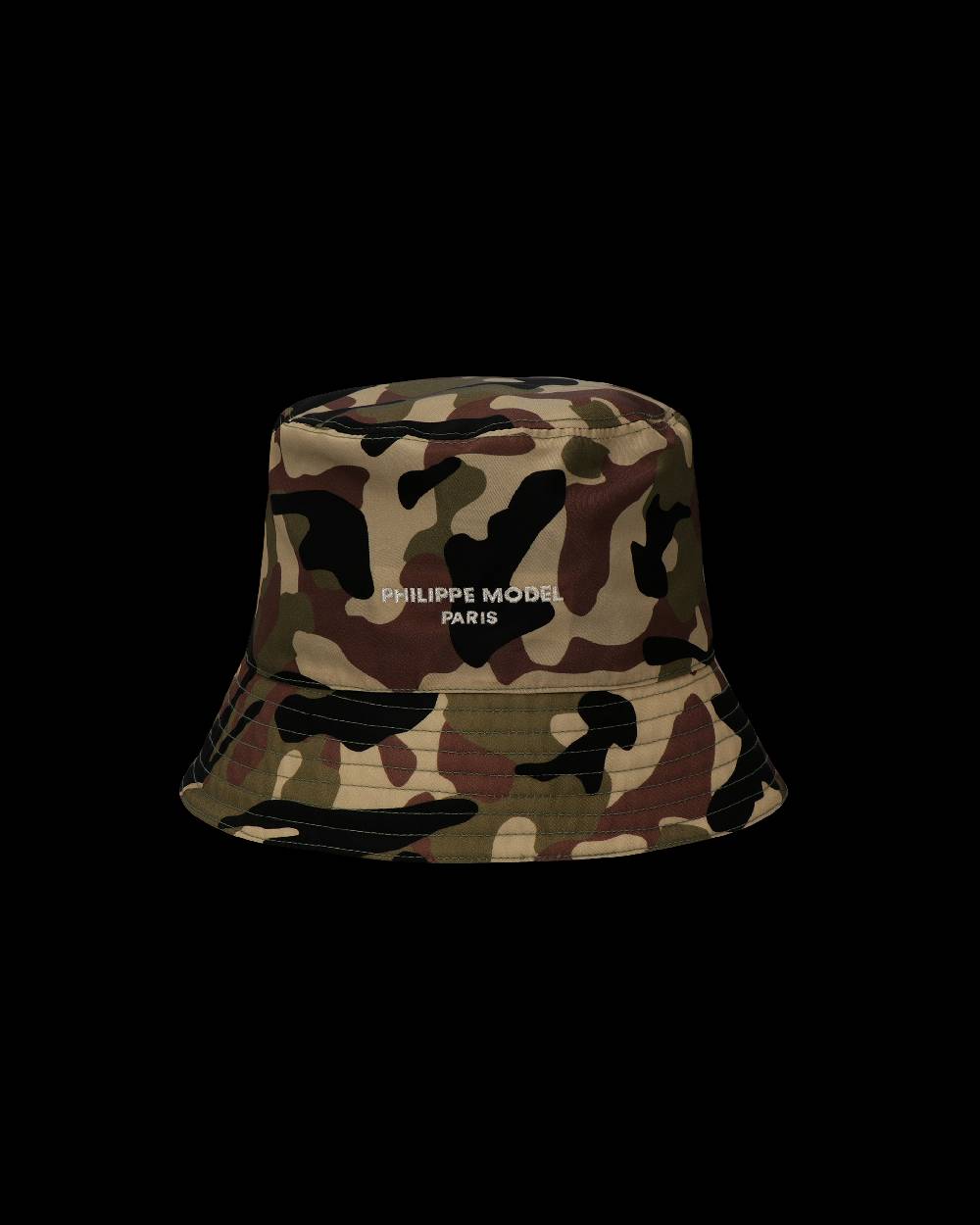 Philippe Model Cappello da Uomo Camouflage verde in Tessuto Tecnico Nuovi prodotti