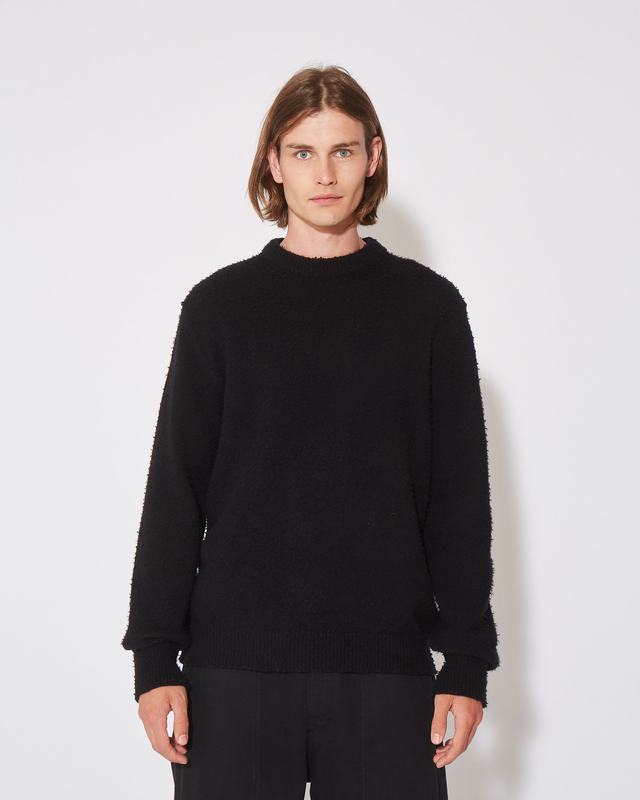 Philippe Model Felpa Rafael da Uomo Nera in Lana Rilascio limitato