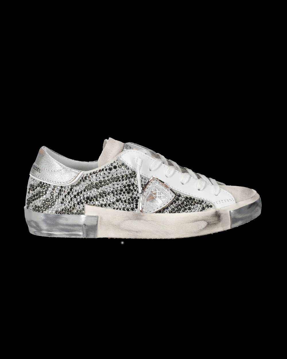 Philippe Model Sneaker bassa PRSX donna - cristalli argento Sostegno trimestrale