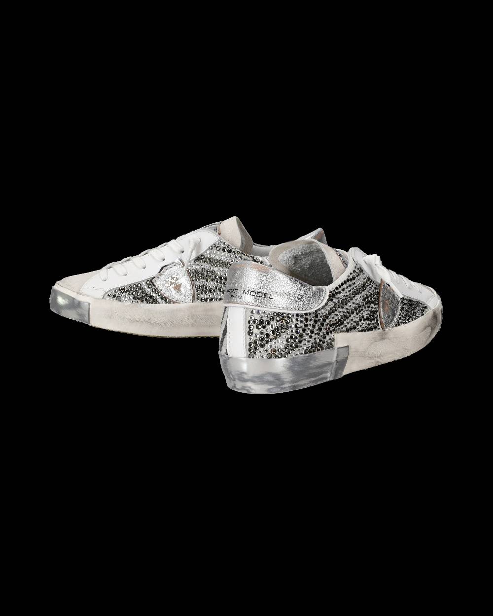 Philippe Model Sneaker bassa PRSX donna - cristalli argento Sostegno trimestrale