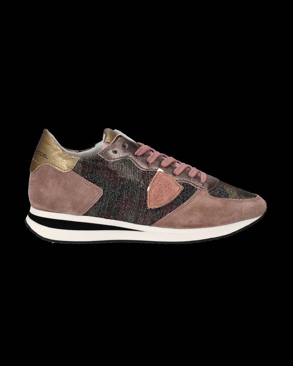 Philippe Model Sneaker basse Tropez donna - camouflage, rosa e bronzo Super sconto