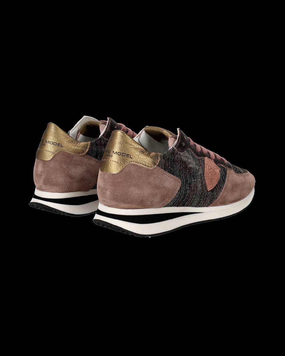 Philippe Model Sneaker basse Tropez donna - camouflage, rosa e bronzo Super sconto