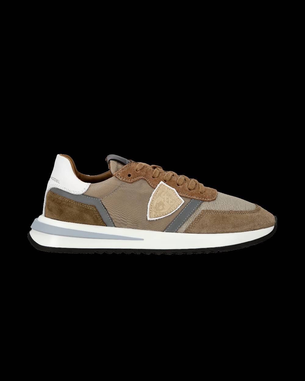 Philippe Model Sneaker casual Tropez 2.1 da uomo in nylon e pelle - Tortora Limitato a 3 giorni