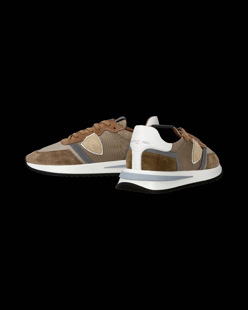 Philippe Model Sneaker casual Tropez 2.1 da uomo in nylon e pelle - Tortora Limitato a 3 giorni