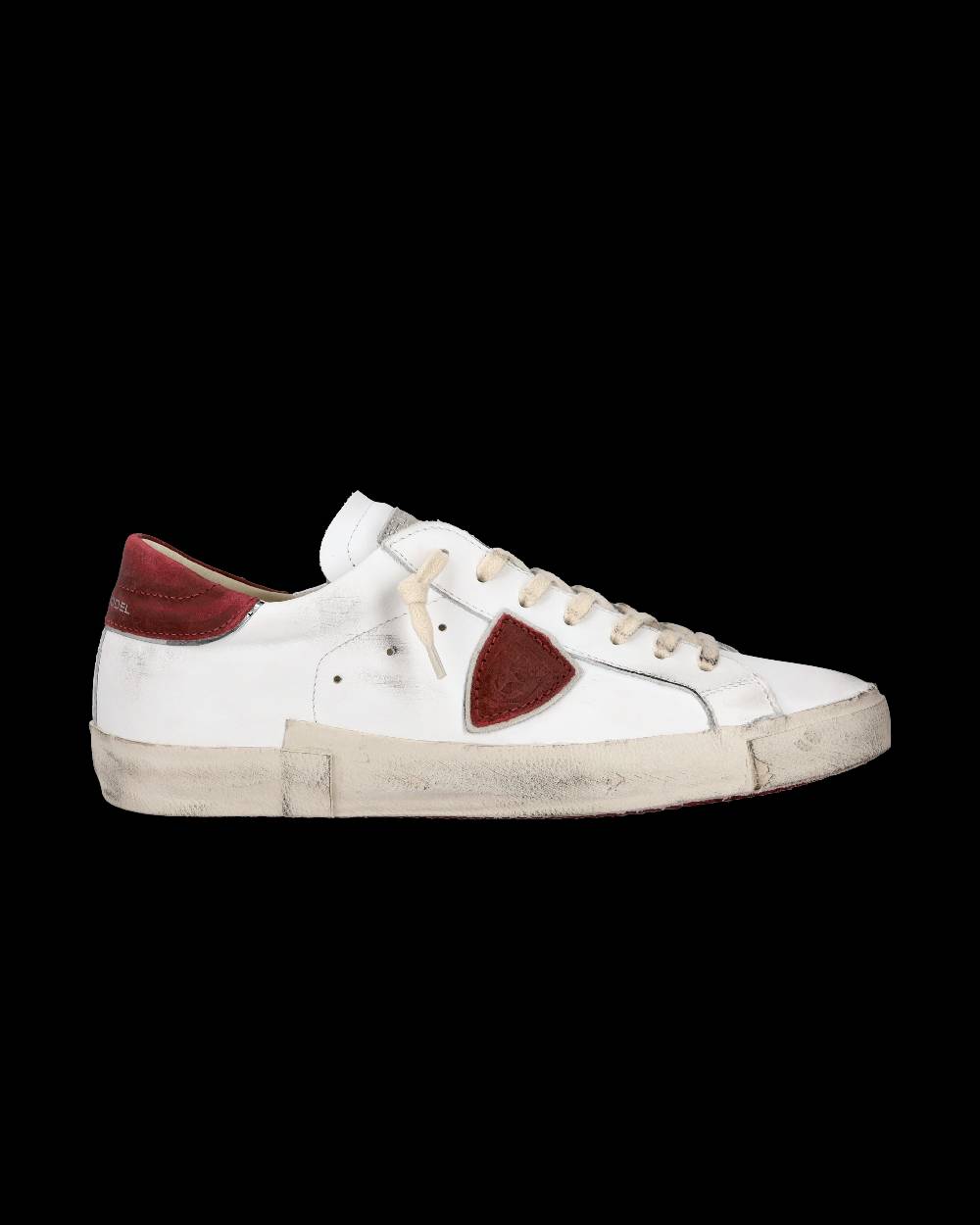 Philippe Model Sneaker casual Prsx da uomo in pelle - Bianco e rosso Esporta salva