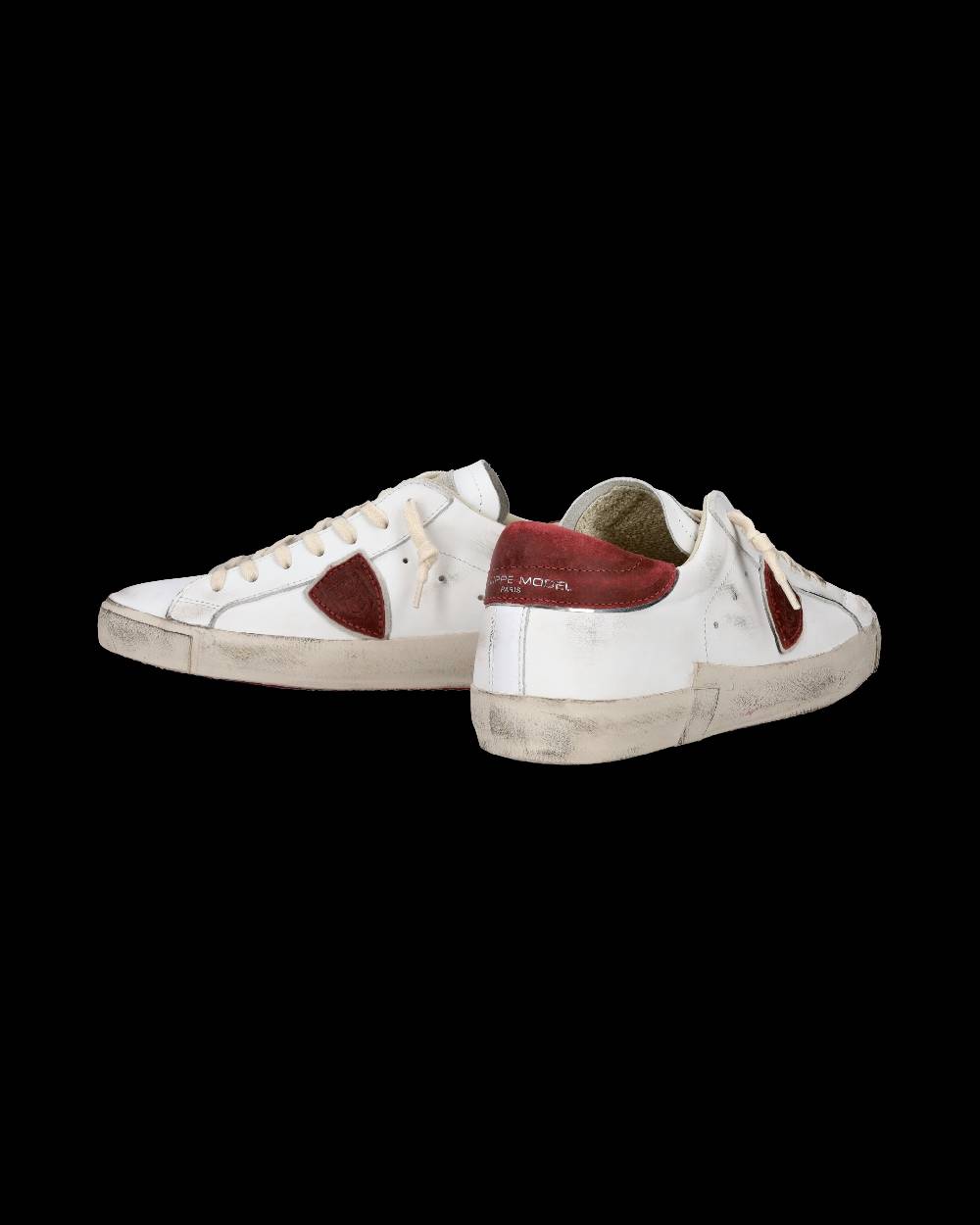 Philippe Model Sneaker casual Prsx da uomo in pelle - Bianco e rosso Esporta salva