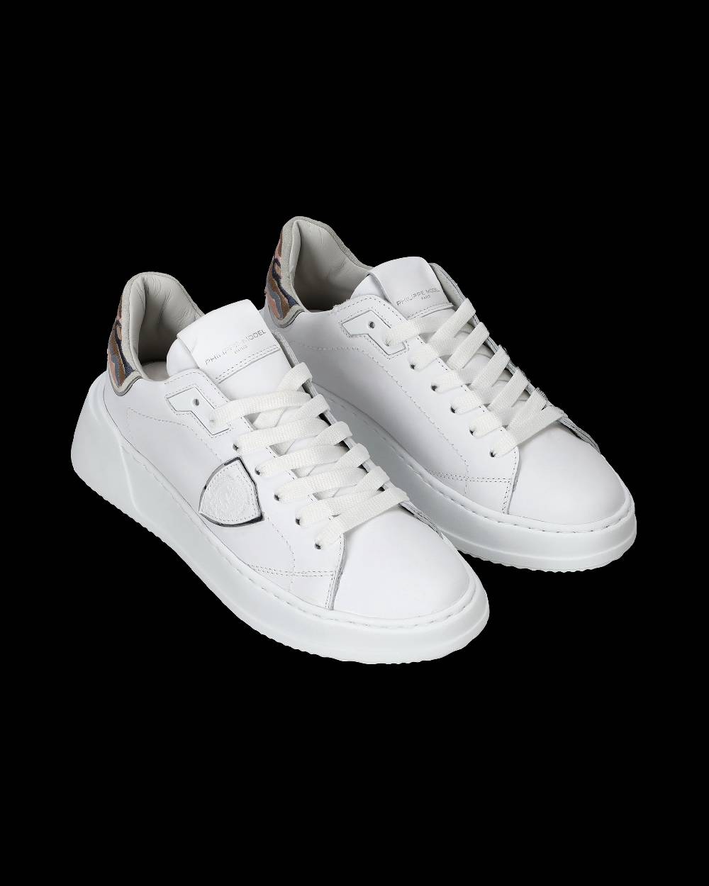 Philippe Model Sneaker basse Tres Temple donna - bianco e rosa In vendita