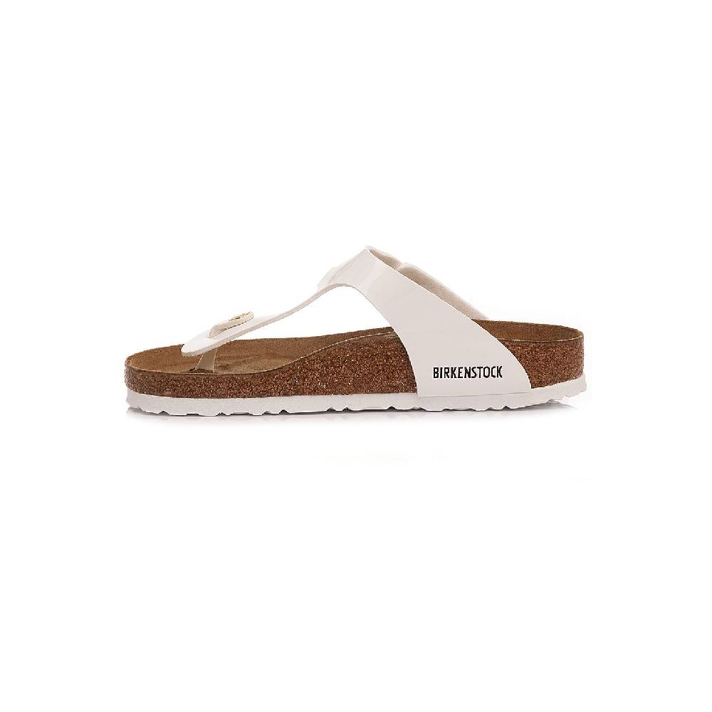 Birkenstock Ciabatte Donna Gizeh BS Patent White 1005299 Nuovo